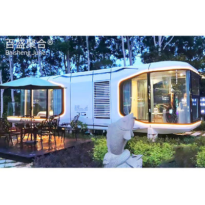 গুণ  Modern Modular Space Capsule House with Galvanized Steel Frame কারখানা