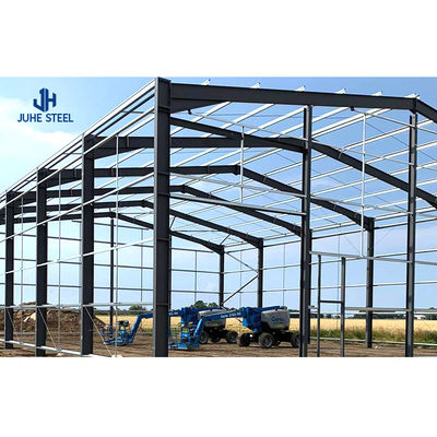 Q235B/Q345B নিম্ন কার্বন ইস্পাত কাঠামোর জন্য Apex ছাদ Prefab মেটাল গার্ডেন শ্যাড