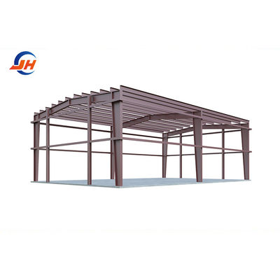 একক ইস্পাত শীট ছাদ তিন গাড়ির ধারণক্ষমতা 24x36 ছোট অটো মেরামতের দোকান জন্য গ্যারেজ