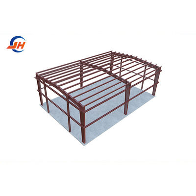 একক ইস্পাত শীট ছাদ তিন গাড়ির ধারণক্ষমতা 24x36 ছোট অটো মেরামতের দোকান জন্য গ্যারেজ