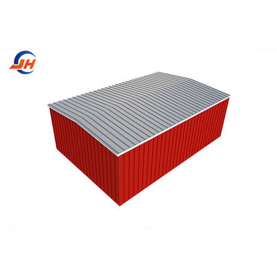 একক ইস্পাত শীট ছাদ তিন গাড়ির ধারণক্ষমতা 24x36 ছোট অটো মেরামতের দোকান জন্য গ্যারেজ