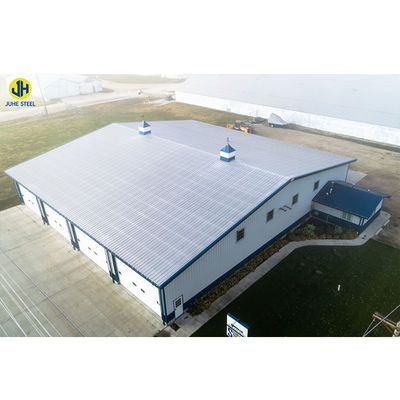 Q355B বড় স্পেস স্টিল কাঠামো ওয়ার্কশপ প্রক্রিয়াকরণের প্রয়োজনের জন্য ধাতব ফ্রেম কাঠামো