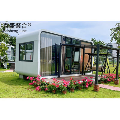 কাস্টম 20ft 40ft অ্যাপল কেবিন প্রিফ্যাব মোবাইল ক্যাপসুল হাউস রাশিয়া জন্য কনটেইনার হাউস