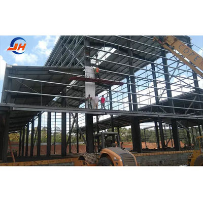 কাস্টমাইজযোগ্য পেইন্টেড স্টিল স্ট্রাকচার ওয়ার্কশপ স্ট্যান্ডার্ড আইআইএসআই গুদাম নির্মাণের জন্য