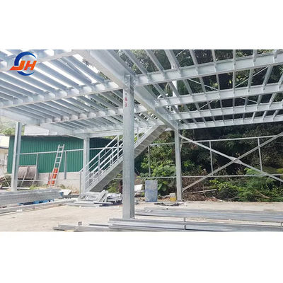Q235/Q345B গ্রেড সলিড এইচ আকৃতির প্রধান ফ্রেম সহ কাস্টমাইজযোগ্য ইস্পাত কাঠামো গুদাম
