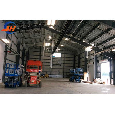 হালকা ইস্পাত Q345 Q235 প্রধান ফ্রেম সহ প্রিফ্যাব মেটাল গুদাম