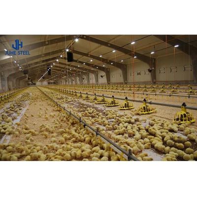 ISO9001 2008/CE/BV সার্টিফাইড আধুনিক পোল্ট্রি ফার্ম হালকা ইস্পাত কাঠামো চিকেন হাউস
