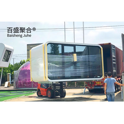 ইস্পাত কনটেইনার হাউস 20ft 40ft মডুলার প্রিফ্যাব ছোট ঘর পোর্টেবল অ্যাপল অফিসের জন্য