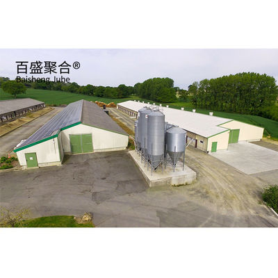 ISO9001 2008/CE/BV সার্টিফাইড স্টীল ফ্রেম উন্মুক্ত পাশের হাঁসঘরের জন্য চিকেন ফার্ম