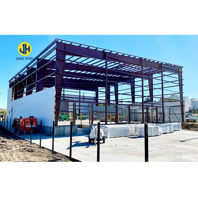 গ্রেড Q345 Q235 হালকা ইস্পাত প্রধান ফ্রেম ডিজাইন ধাতু প্রিফ্যাব্রিকেটেড গুদাম বিল্ডিং