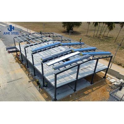 হালকা ইস্পাত Q355 Q235 প্রধান ফ্রেম সংক্ষিপ্ত নির্মাণ সময়কাল প্রিফ্যাব্রিকেটেড গুদাম