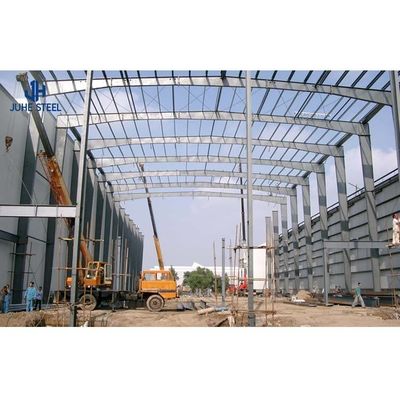 হালকা ইস্পাত Q355 Q235 ফ্রেম প্রিফ্যাব ইস্পাত কাঠামো গুদাম কর্মশালার জন্য হ্যাঙ্গার হাউস