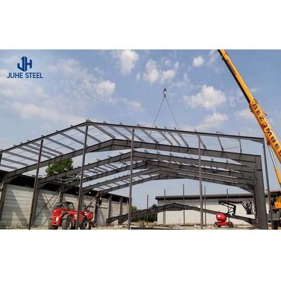 হালকা ইস্পাত Q355 Q235 ফ্রেম প্রিফ্যাব ইস্পাত কাঠামো গুদাম কর্মশালার জন্য হ্যাঙ্গার হাউস