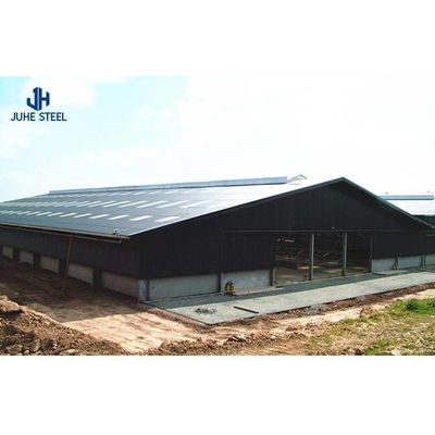 ASTM স্ট্যান্ডার্ড প্রিফ্যাব্রিকেটেড স্টিল ফ্রেম হাউস গরু শেল নির্মাণের জন্য