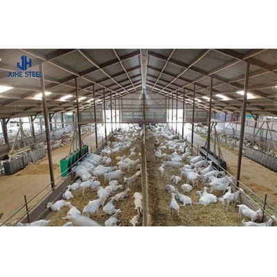 ASTM স্ট্যান্ডার্ড প্রিফ্যাব্রিকেটেড স্টিল ফ্রেম হাউস গরু শেল নির্মাণের জন্য