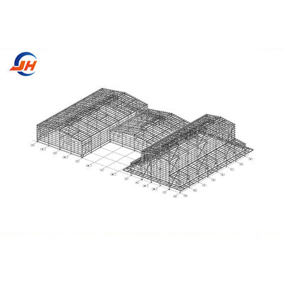 Q235 Q355B Steel Metal Frame Structure Prefabricated Building Materials for Workshop স্টীল মেটাল ফ্রেম স্ট্রাকচার প্রিফাব্রিকটেড বিল্ডিং মটরিয়ালস ফর ওয়ার্কশপ