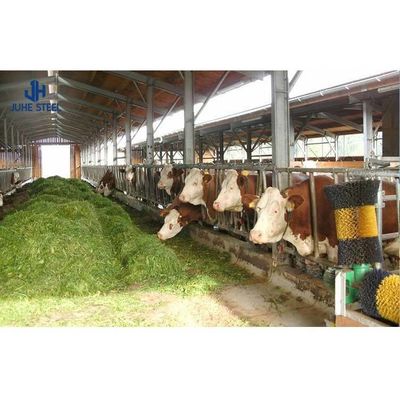 Q235/Q355B গ্রেড ইস্পাত কাঠামো গবাদি পশু পরিচালনার জন্য গরু শয্যা