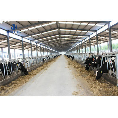 কাস্টমাইজড ওয়েল্ডিং সার্ভিস প্রিফ্যাব স্টিলের কাঠামো স্টিলের গবাদি পশু আশ্রয়
