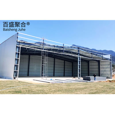 Prebuilt Mobile Prefab Metal Airplane Hangar With C.Z Shape Steel Channel (প্রি বিল্ট মোবাইল প্রিফাব মেটাল এয়ারপ্লেন হ্যাঙ্গার সিজেড শেপ স্টিল চ্যানেল সহ)