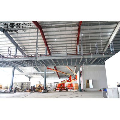 Q355 Q235B প্রিফ্যাব্রিকেটেড স্টিল বিল্ডিং ধাতু গুদাম কর্মশালা হ্যাঙ্গার হল স্ব-সংরক্ষণ