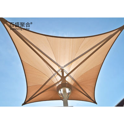 800-1300GSM পিভিসি লেপা ফ্যাব্রিক আর্কিটেকচারাল ঝিল্লি প্রসার্য ঝিল্লি ছায়া কাঠামো