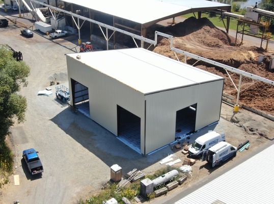 Large Span Hot Galvanized Agricultural Warehouse Made of Q235B/Q345B Low Carbon Steel লার্জ স্প্যান হট গ্যালভানাইজড কৃষি গুদাম Q235B/Q345B নিম্ন কার্বন ইস্পাত থেকে তৈরি