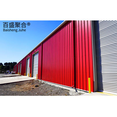 Q235 Q355B গ্রেড ইস্পাত কাঠামো শিল্প গুদাম জন্য Prefab স্টোরেজ বিল্ডিং