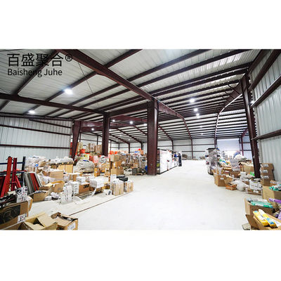 Q235 Q355 প্রিফ্যাব্রিকেটেড ওয়েল্ডিং ইস্পাত কাঠামো শিল্প গুদাম নির্মাণের জন্য হ্যাঙ্গার