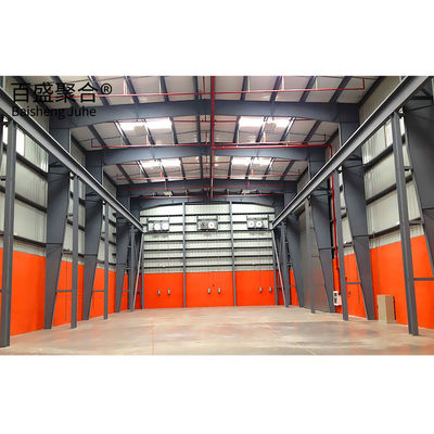 Q235 Q355 প্রিফ্যাব্রিকেটেড ওয়েল্ডিং ইস্পাত কাঠামো শিল্প গুদাম নির্মাণের জন্য হ্যাঙ্গার
