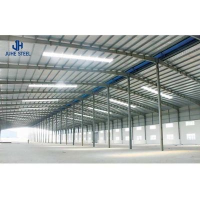 Q235B/Q345B নিম্ন কার্বন ইস্পাত প্রিফ্যাব্রিকেটেড ইস্পাত কাঠামো গুদাম